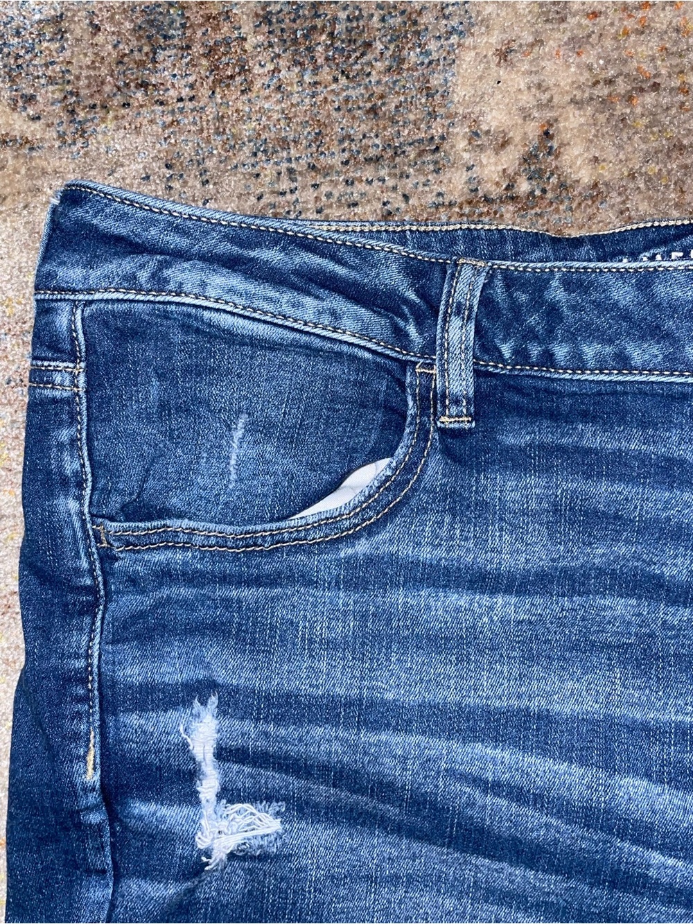 American Eagle Outfitters Dark Blue Distressed Women’s Jeggings Size 22 reg - Picture 8 of 12